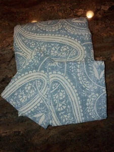3 Stck. Pottery Barn Finley Paisley blau F/Q Baumwolle Leinen Bettdecke & Kissenbezüge 88x88 - Bild 1 von 12