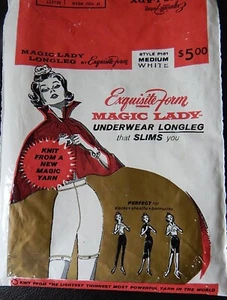 Vintage Exquisiteform "Magic Lady" long leg panty girdle/shaper w/garters sz M - Picture 1 of 9