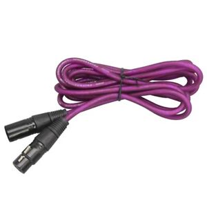 Purple 3â€™ Xlr Male to Female Microphone Cable Mic Cord 3 Ft 3-pin Gtz Audio