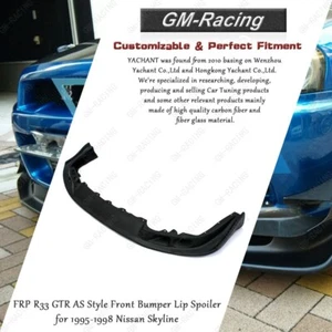 Alerón labial de parachoques delantero estilo AS R33 GTR de precio de venta sugerido por el fabricante para Nissan Skyline 1995-1998 - Imagen 1 de 23