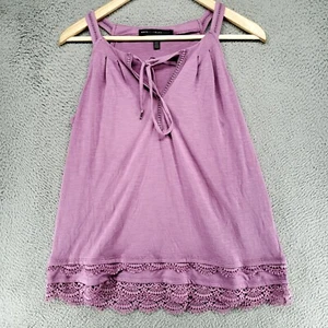 White House Black Market Lilac Purple Lace Detail Tank Top Womens Size XS - Picture 1 of 15