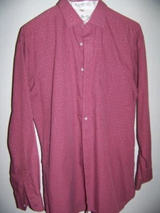 CACHAREL popeline de Paris Men LS Shirt MEDIUM with contrast stitching design - Picture 1 of 7