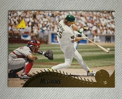 1995 Pinnacle Mark McGwire #196 Baseball Card Oakland Athletics A’s - Image 1 of 2