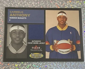 2003-04 fleer tradition triple thread Carmelo Anthony Jersey Rookie Card  TT-CA - Picture 1 of 2