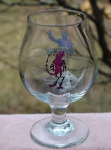 MONDAY NIGHT BREWING OF ATLANTA TULIP STYLE BEER GLASS LIZARDMAN - Picture 1 of 4