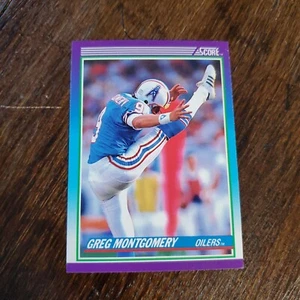 1990 Score Greg Montgomery novato Houston Oilers #189 - Imagen 1 de 2