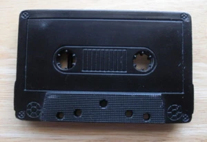 Vintage Casette Tape Black Metal Belt Buckle - Picture 1 of 2