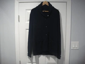 Chaqueta suéter cárdigan azul marino para hombre J.Crew ~ MEDIANA - Imagen 1 de 10