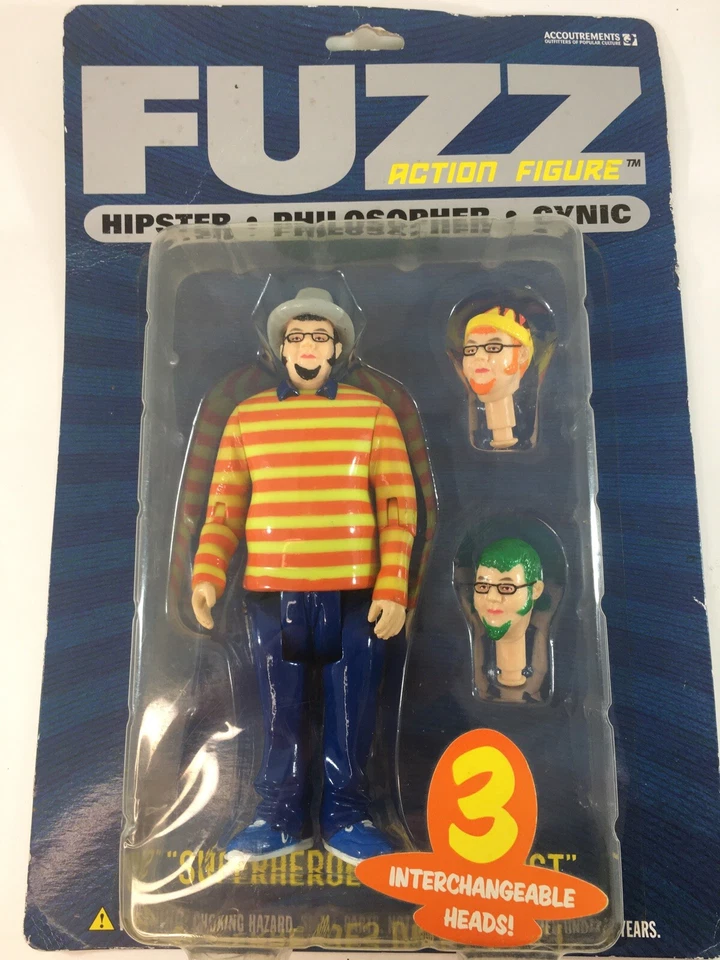 Figura de acción The Hipster FUZZ accesorios filósofo y cabezas cínicas selladas  Foto 1 de 4