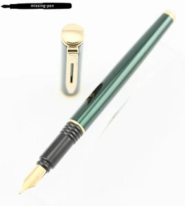 Waterman Maestro Cartridges Fountain Pen in Laque Titan Green G.C. with M-nib - Picture 1 of 10