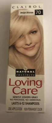 (1) Крем-лосьон Clairol Loving Care цвет волос # 70 бежевый блондин - Изображение 1 из 3