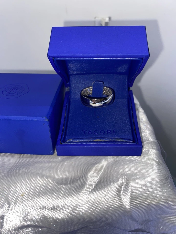 Alianza de boda Tacori platino para hombre talla 10,5 7 mm Foto 1 de 4