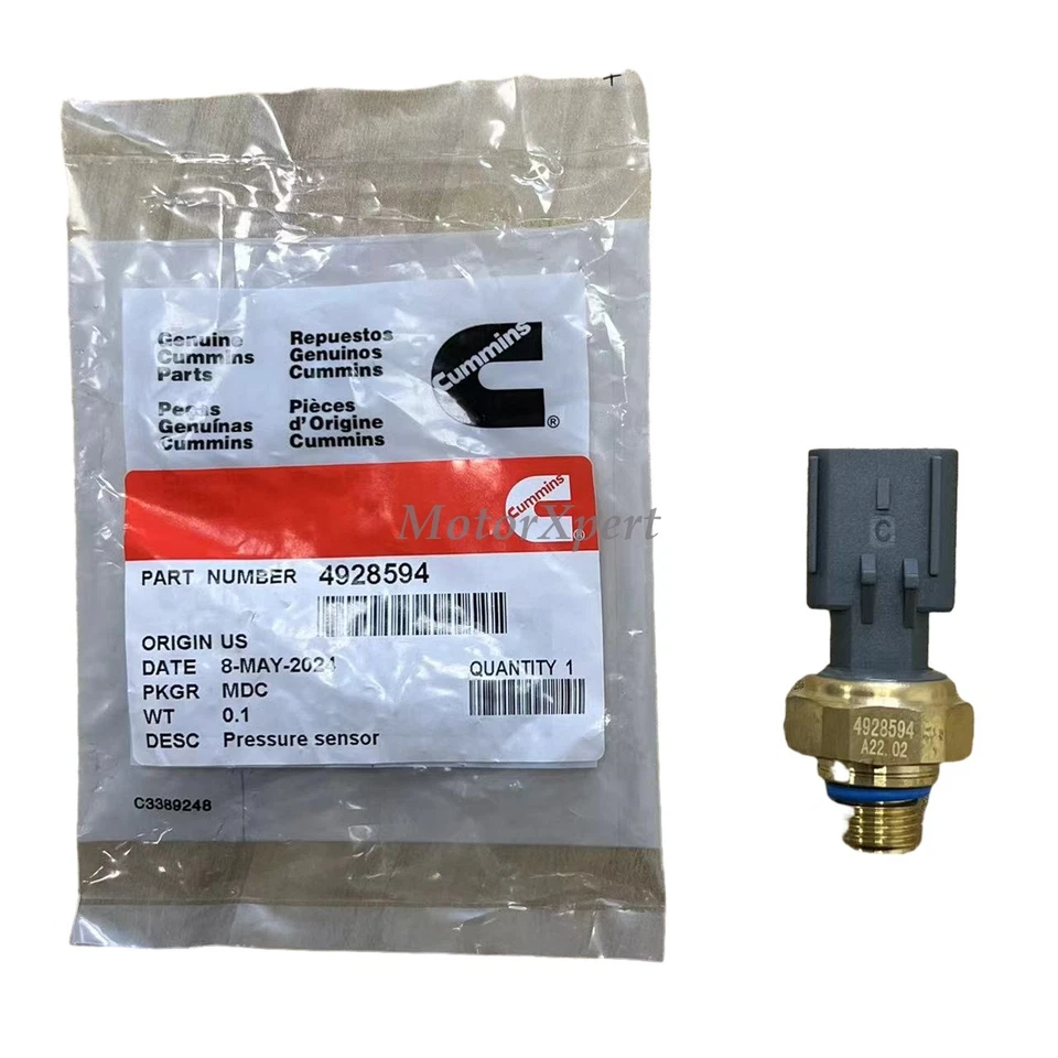 4928594  CUMMINS Exhaust Gas Pressure Sensor Fits For 2007-10 DODGE RAM 2500 6.7 - Image 1 of 4