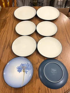 8er Set Noritake COLORWAVE BLAU 2 Abendessen & 6 Salatteller #8484 Steinzeug Exc - Bild 1 von 9