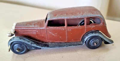 Original 1946-1947 Dinky Toys No.30d Vauxhall Sedán Coche Modelo Marrón Temprano Foto 1 de 4