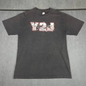 WWF Chris Jericho Y2J Listen Up Junior Vintage Black T-Shirt Size L WWE TNA AEW - Bild 1 von 6