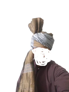 Turbante pastún afgano Lungi Pagrri Shamla Imama afgano turbante afgano Pagrri - Imagen 1 de 4
