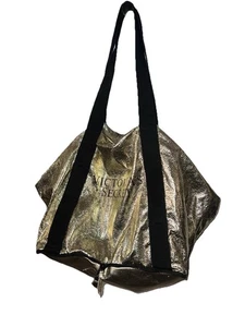 NUEVO BOLSO DE LONA VICTORIA'S SECRET DORADO CREMALLERA CABLE EDICIÓN LIMITADA - Imagen 1 de 8