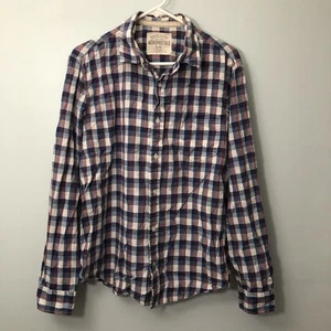 Camisa Abotonada Aeropostale Para Hombre Talla Grande Algodón A Cuadros Original - Imagen 1 de 6