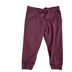 Nike Dry Damen Endurance Crop Training Jogginghose XL 933766-652 weinrot Neu mit Etikett - Bild 1 von 3