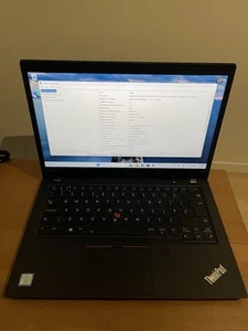 Lenovo ThinkPad T490 QWERTY-UK Keyboard 14" i5-8365U 16GB 512GB NVMe - Photo 1/6