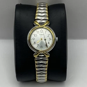 24mm Timex Quartz Watch Ladies Gold & Silver Tone WR For Parts Or Repair - Picture 1 of 21