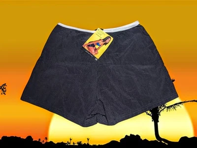 CATALINA OCEAN Gear Black Board Shorts Swim Bottoms BACK ZIPPER Women's Small - Image 1 of 4
