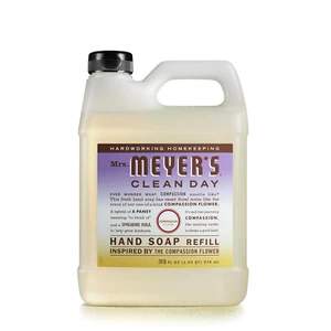 MRS. MEYER'S CLEAN DAY Hand Soap Refill, Biodegradable, Compassion Flower, 33 oz - Picture 1 of 8