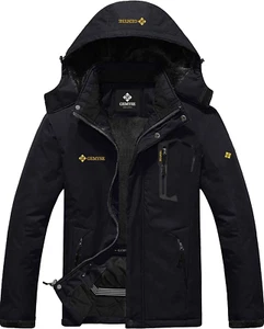 Men'S Mountain Waterproof Ski Snow Jacket Winter Windproof Rain Jacket - Picture 1 of 12