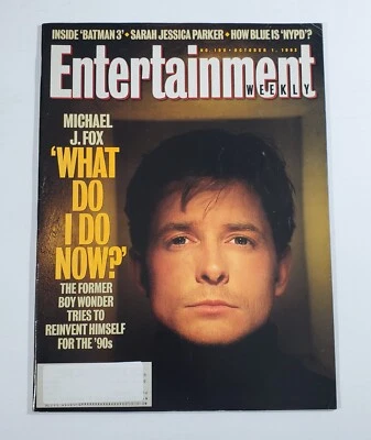 Entertainment Weekly Michael J Fox Oct 1993 Sarah Jessica Parker Age Innocence - Image 1 of 4