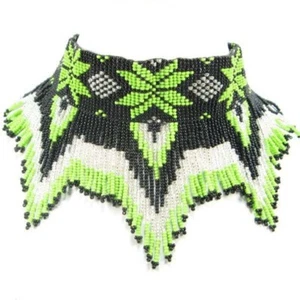 Collar Hecho a Mano Semilla Cuentas Boho Estilo Americano Netiv Cuentas Multi Hilo - Imagen 1 de 2