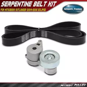 2x Serpentine Belt Kit for Mitsubishi Outlander 2004-2006 Eclipse 2006-2012 2.4L - Picture 1 of 9