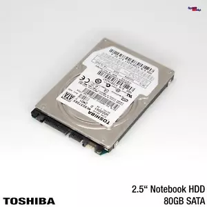 TOSHIBA MK8037GSX 80GB 2.5 " Notebook Laptop HDD Hard Drive Disk HDD2D61 Sat - Picture 1 of 3