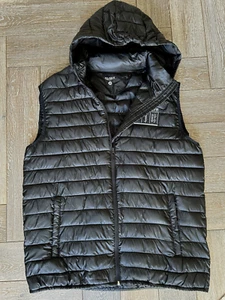 Herren Stepp Weste Daunen Still Gr. XL schwarz, abnehmbare Kapuze, Taschen, NEU - Bild 1 von 11