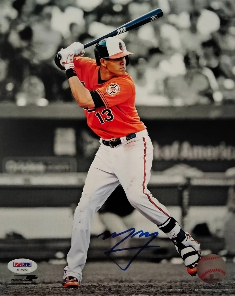 MANNY MACHADO signed 8x10 BALTIMORE ORIOLES PHOTO w/ PSA COA LOT A  - Image 1 of 1