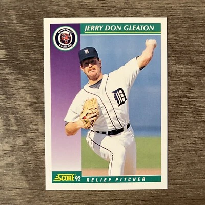 1992 SCORE MLB Detroit Tigers Jerry Don Gleaton Trading Card #RepDetroit - Image 1 of 2