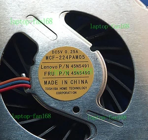NEW! IBM Lenovo T500 W500 CPU Fan MCF-224PAM05 FRU P/N 45N5490 - Afbeelding 1 van 5