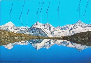 Postal Zermatt Gornergrat Obere Kelle Suiza Montaña - Imagen 1 de 3