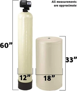 AFWFilters 2 pies cúbicos (64 k) ablandador de agua profesional para toda la casa con... - Imagen 1 de 5