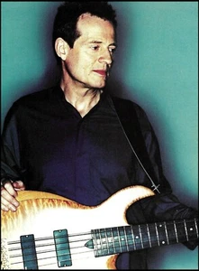 Led Zeppelin John Paul Jones Signature Mason E-Bass guitar pin-up photo print - Picture 1 of 3