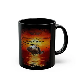 Taza de café piloto guerra de Vietnam helicóptero Huey, regalo militar para veteranos - Imagen 1 de 11