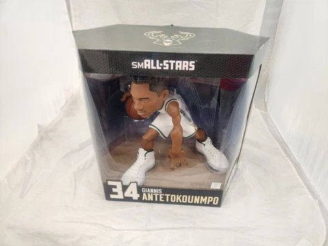 Giannis Antetokounmpo SmALL-Stars 12" Figure (Milwaukee Bucks White Jersey) NEW Cover