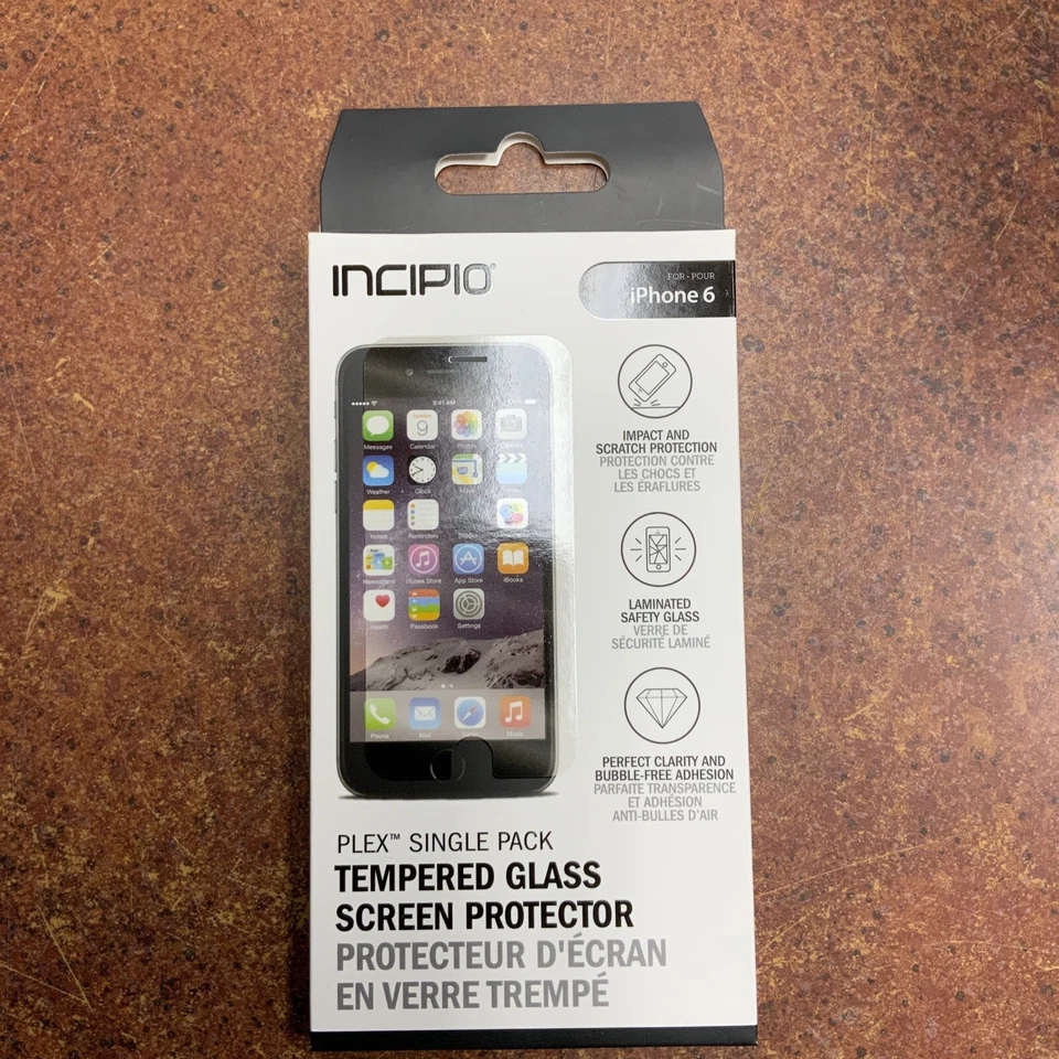 iPhone 6 Screen Protector, Incipio [Clear] PLEX Tempered Glass Screen Protecto.. - Image 1 of 2