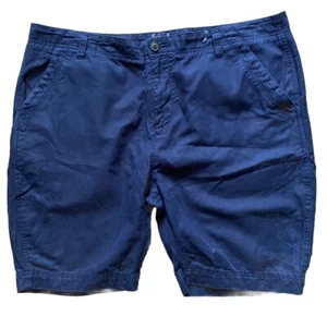 BODEN Mens Cotton Linen Blend Shorts Size W44 Blue Excellent Condition - Picture 1 of 9
