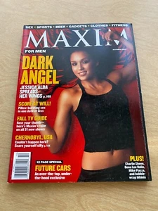 Lencería de bikini pinup Maxim Magazine edición 34 octubre 2000 Jessica Alba Dark Angel - Imagen 1 de 15
