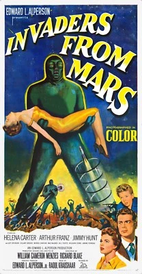 INVADERS FROM MARS (1953) - 41"x79" ENORME pôster de filme de alta resolução! - Imagem 1 de 4
