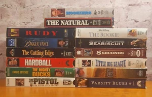 Sports Drama Comedy Movies / Films - Lot of 14 VHS Tapes (Good Condition) - Picture 1 of 24