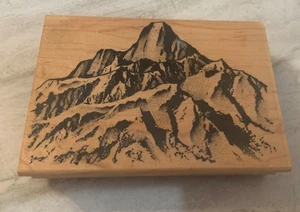 STAMPSCAPES RUBBER STAMPS 182G TALL PEAK MOUNTAINS LANDSCAPES SCENERY #1044 - Picture 1 of 3
