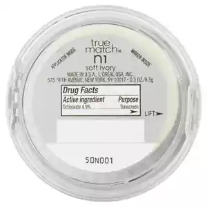L'Oreal Paris True Match Super-Blendable Compact Makeup, Soft Ivory, 0.3 oz. - Picture 1 of 1