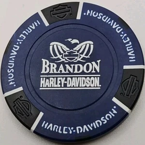 BRANDON HARLEY DAVIDSON OF TAMPA, FLORIDA DEALERSHIP POKER CHIP NEW - Picture 1 of 2